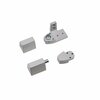 Global Door Controls Arch/Vistawall Style 3/4 in. Right Hand Offset Door Pivot Hinge Set for Adams Rite Type Storefront Door in Aluminum TH1110-RH-AL